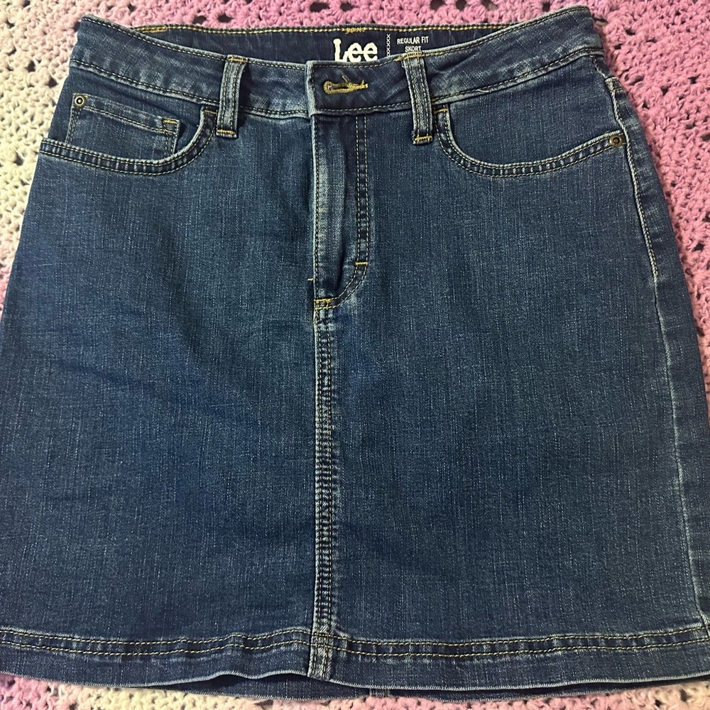 Lee Indigo Denim Mini Skirt